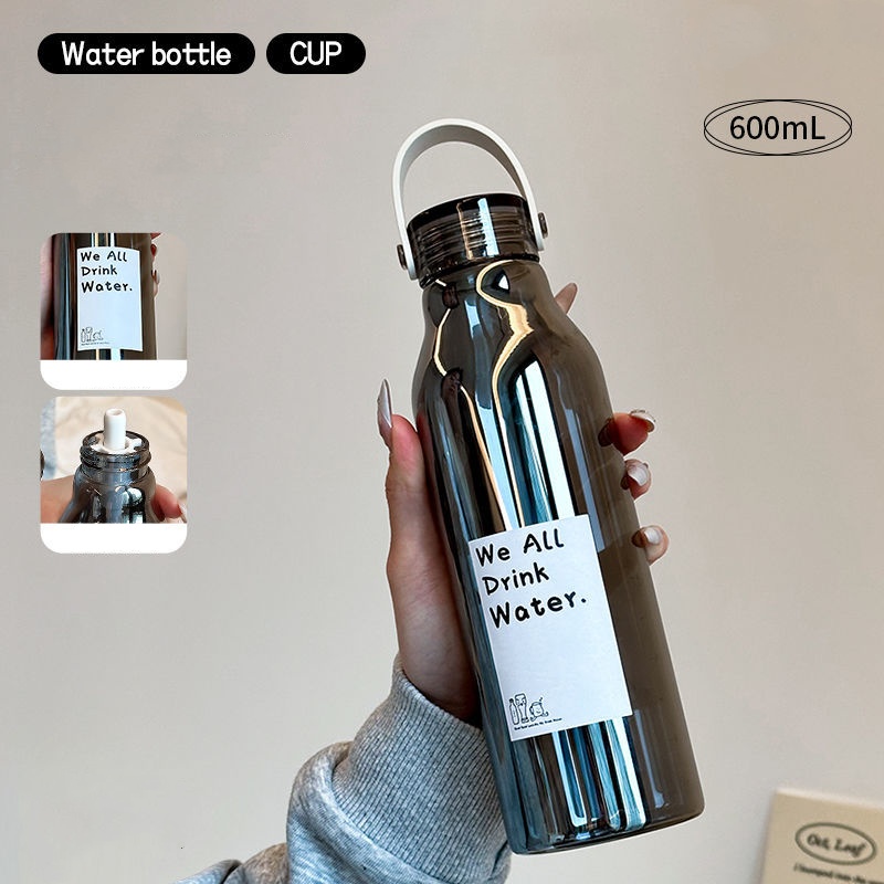 Botol Air Kaca Tebal 600ML den - Outdoor Sport Glass Water Bottle ulasan dan harga